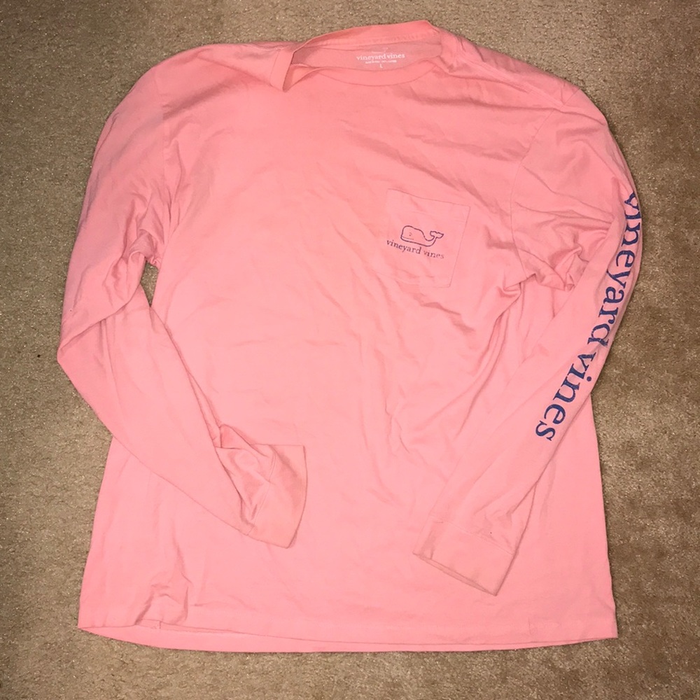 Pink vineyard vines long sleeve frocket